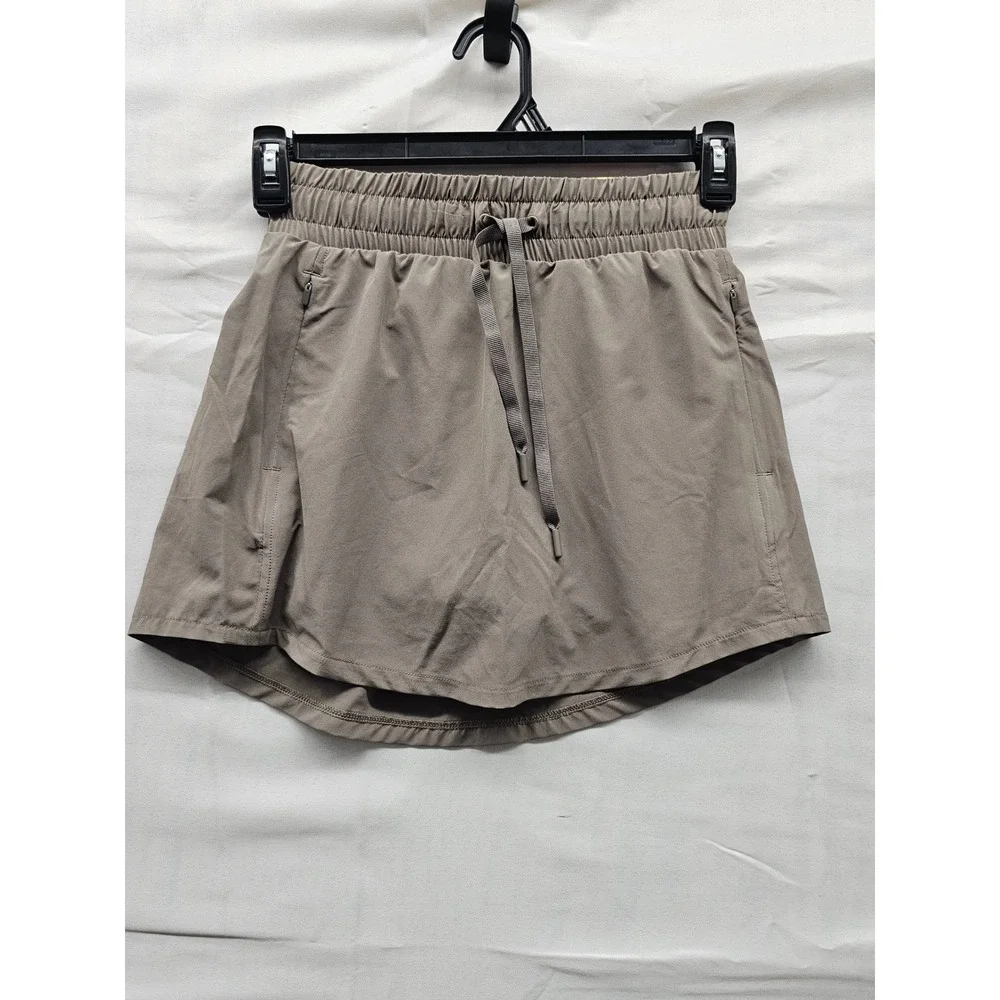 All in Motion Womens Athletic Skort‎ Brown Poly Blend Workout Size XS
